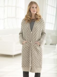 Chillingworth Cabled Long Cardigan