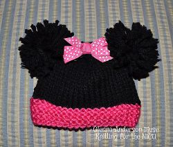 Minnie the Famous Mouse Preemie Hat