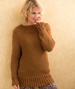 Aran Basket Stitch Sweater