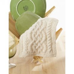 Celtic Cables Dishcloth