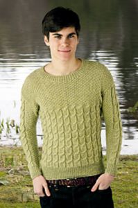Man's Cabled Sweater