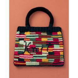 Crazy Stripes "Knit" Bag