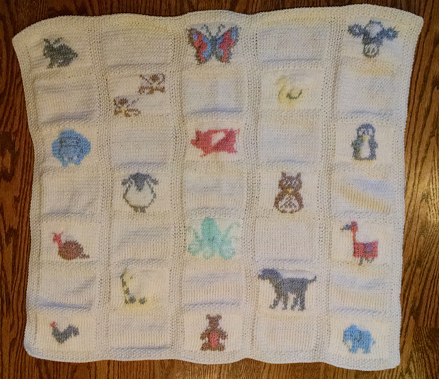 Knitting Patterns Galore Animal Parade Baby Blanket