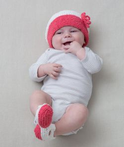 Coral Cutie Hat & Booties