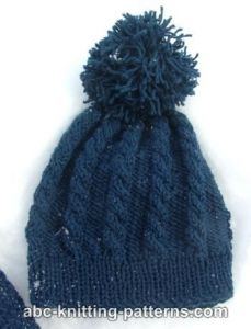 Child's Cable Hat
