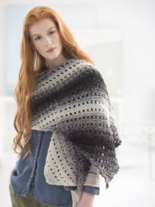 Neutral Slant Shawl