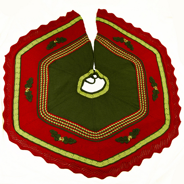 Knitting Patterns Galore Christmas Tree Skirt