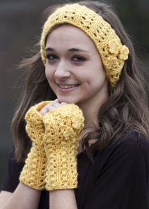 Sparkling Headband and Mitts