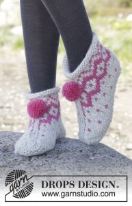 Winter Poppies Slippers