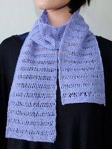 Ladders of Lavender Scarf