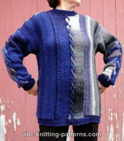 Night by the Fire Color Block Sweater
