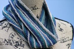 Interrupted Stripe Cowl