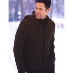 Knitting Patterns Galore - Hooded Jacket (for men)