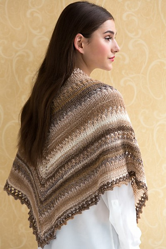 Knitting Patterns Galore - Simple Shawl