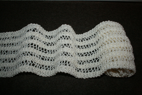 Knitting Patterns Galore One Row Lace Scarf