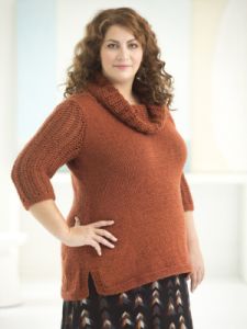 Curvy Girl Cowl Neck Tunic