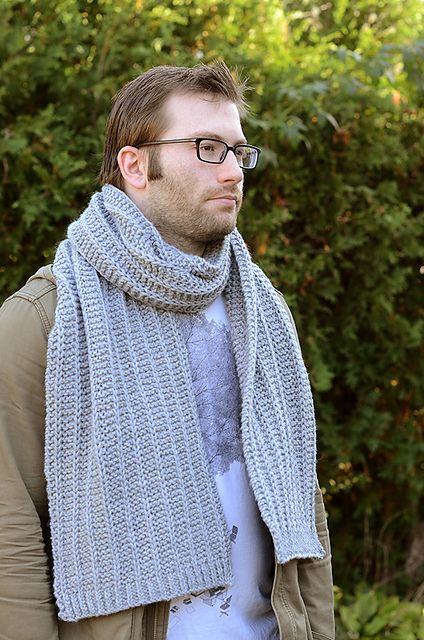 Knitting Patterns Galore - Clean Lines Scarf