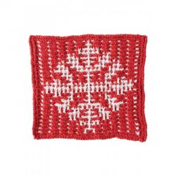 Mosaic Snowflake Dishcloth