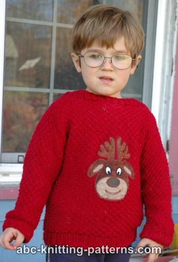 Childrens christmas jumper knitting patterns free