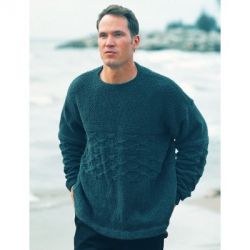 Men's Tilework Textured Pullover