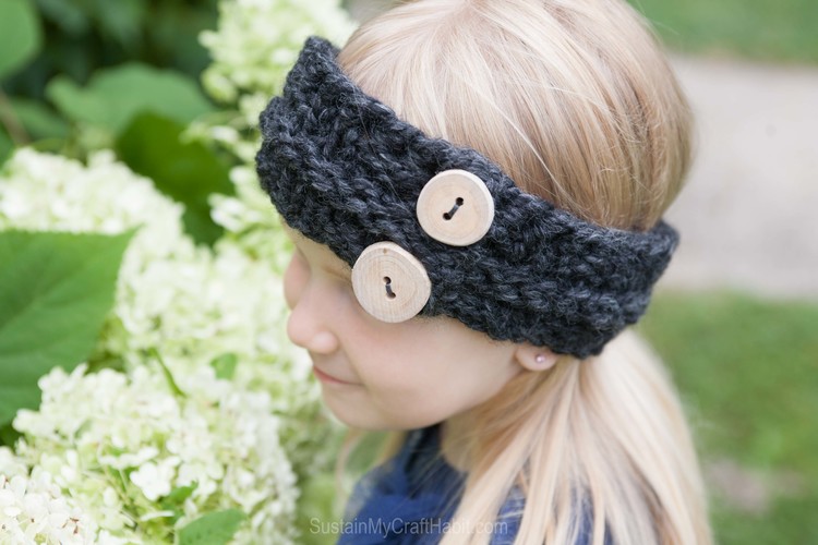 Knitting Patterns Galore - Child's Quick & Easy Headband