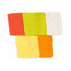 Diagonal Stitch Dishcloth