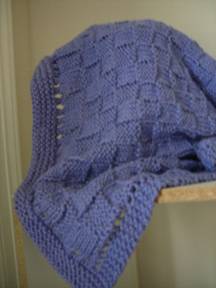 Easy Basket Weave Baby Blanket