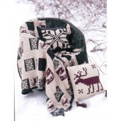 Northern Motifs Afghan and Pillow