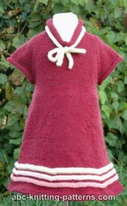 Girls' Old-Time Raglan Banded Dress