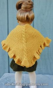 American Girl Doll Ruffle Shawl