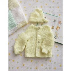 Preemie Garter Stitch Set - Hat and Cardigan