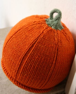 Knitting Patterns Galore - Kürbis Baby Hat