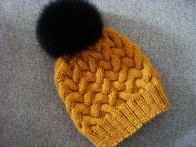 Knitting Patterns Galore Sandy Winter Cable Hat