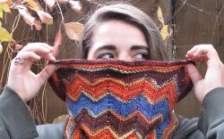 Autumn Chevron Cowl