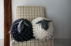 Bobble Sheep Pillow in Gentle Giant