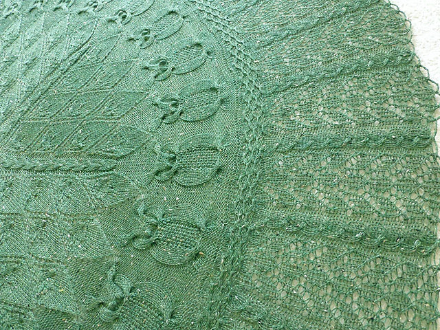 Knitting Patterns Galore Into The Woods Owl Shawl