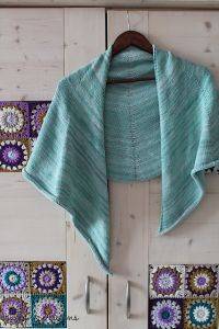 Stripy Spring Shawl