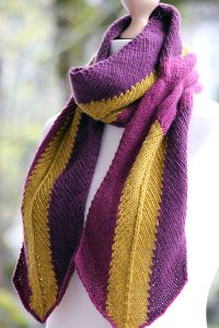 Mauve and Mustard Scarf