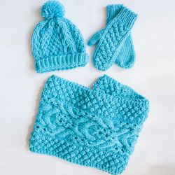 Chill Chaser - Cowl, Hat, Mittens