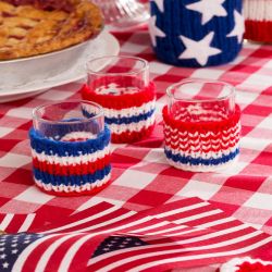 Patriotic Votive Cozies