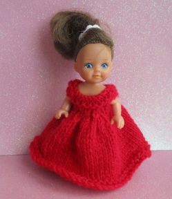 Robe de poupées Scarlet 4"