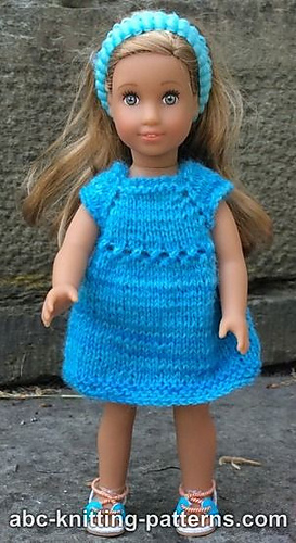 Knitting Patterns Galore - American Girl MINI Doll Sundress