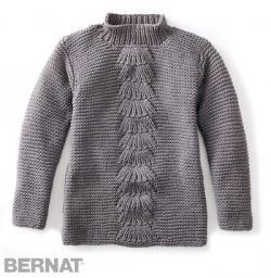 Center Fan Knit Pullover