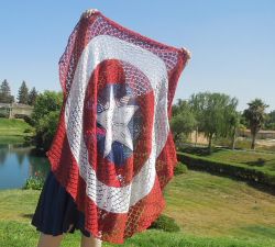 Captain America Shield Shawl