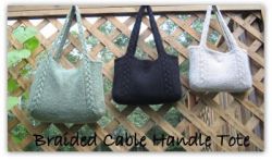 Braided Cable Handle Tote