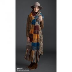 Marl Stripe Knit Super Scarf