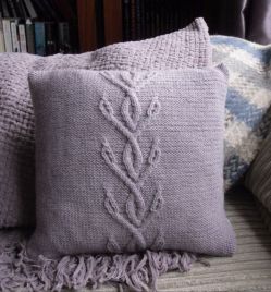 Cornflower Cable Cushion