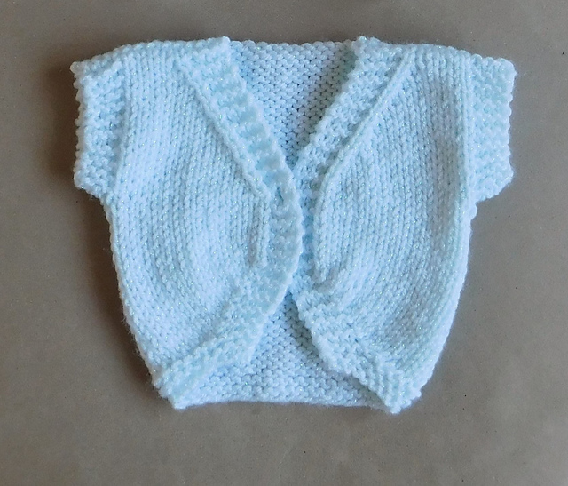 Knitting Patterns Galore - Angelita Baby Bolero Jacket