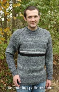 Men's Top Down Raglan Sweater