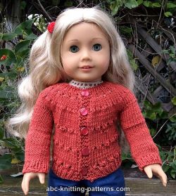 American Girl Doll Country Style Autumn Cardigan